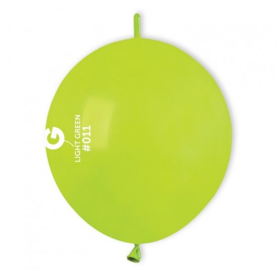 12" Λαχανί μπαλόνι Link-O-Loons με ουρίτσα (100 τεμ)