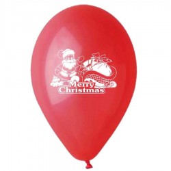 12" Μπαλόνι Άι Βασίλης με έλκηθρο (25 τεμ)