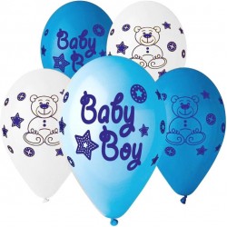 12" Μπαλόνι Baby boy αρκουδάκι 12" Μπαλόνι Baby boy αρκουδάκι