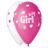 12" Μπαλόνι Baby Girl σκίτσο (25 τεμ)