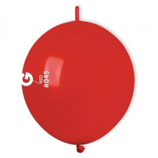 12" Μπαλόνι κόκκινο Link-O-loons με ουρίτσα (100 τεμ)