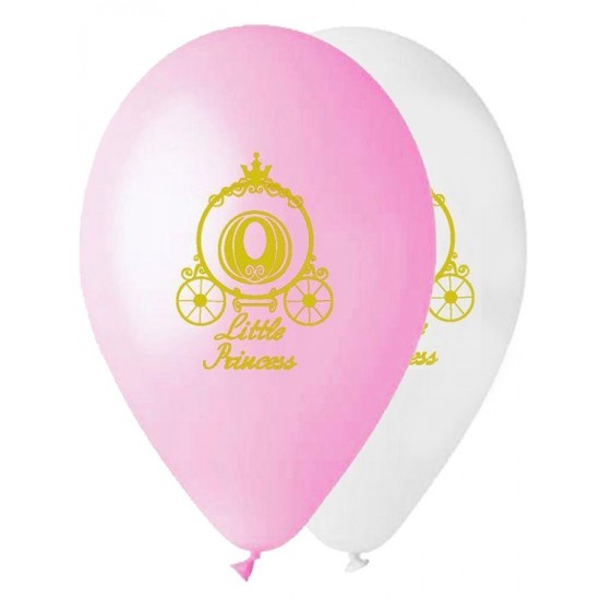 12" Μπαλόνι τυπωμένο χρυσή Άμαξα (25 τεμ)