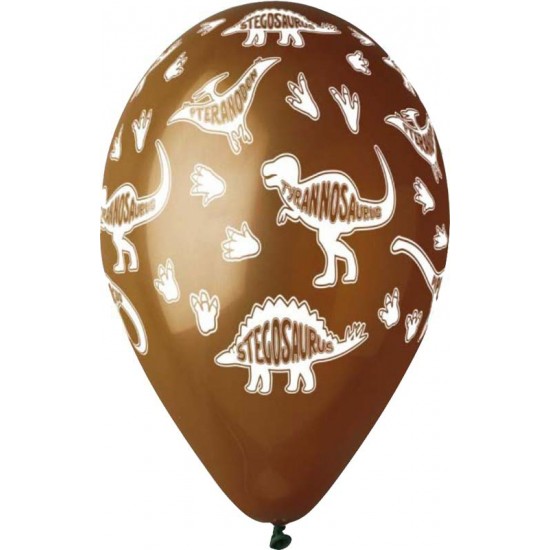 12" Μπαλόνια τυπωμένα Δεινόσαυροι (25 τεμ)