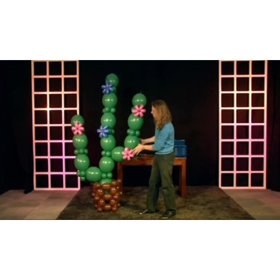 12″ Πράσινο μπαλόνι Link-O-Loons με ουρίτσα (100 τεμ)