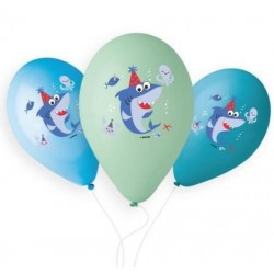 13" Λάτεξ Μπαλόνια Baby Shark (25 τεμ) 13" Λάτεξ Μπαλόνια Baby Shark (25 τεμ)
