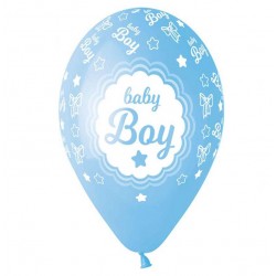 13" Μπαλόνι Baby Boy Κορνίζα (25 τεμ) 13" Μπαλόνι Baby Boy Κορνίζα (25 τεμ)