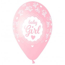 13" Μπαλόνι Baby Girl Κορνίζα (25 τεμ)