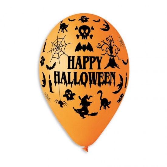 13″ Μπαλόνι τυπωμένο Happy Halloween (25 τεμ)