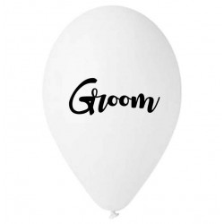 13" Μπαλόνι τυπωμένο λευκό Groom (25 τεμ) 13" Μπαλόνι τυπωμένο λευκό Groom (25 τεμ)