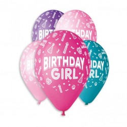 13" Μπαλόνια Birthday Girl (25 τεμ) 13" Μπαλόνια Birthday Girl (25 τεμ)