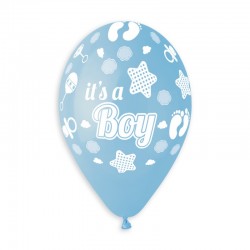 13" Μπαλόνια It's a Boy γαλάζιο (25 τεμ) 13" Μπαλόνια It's a Boy γαλάζιο (25 τεμ)