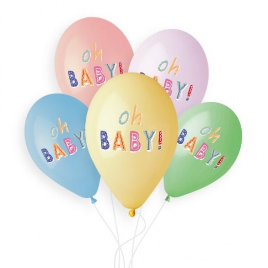 13" Μπαλόνια τυπωμένα Sweet Oh Baby (25 τεμ) 13" Μπαλόνια τυπωμένα Sweet Oh Baby (25 τεμ)