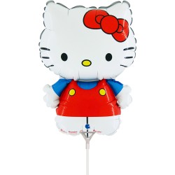 14'' Mini Shape μπαλόνι Hello Kitty κόκκινος φίογκος 14'' Mini Shape μπαλόνι Hello Kitty κόκκινος φίογκος