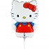 14'' Mini Shape μπαλόνι Hello Kitty κόκκινος φίογκος