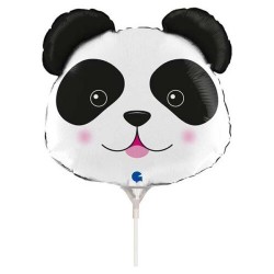 14'' Mini Shape Μπαλόνι Κεφάλι Αρκουδάκι Panda 14'' Mini Shape Μπαλόνι Κεφάλι Αρκουδάκι Panda