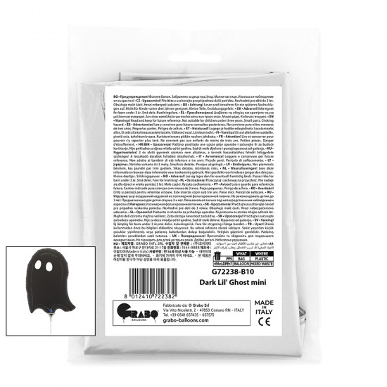 14'' Mini Shape Μπαλόνι Φαντασματάκι