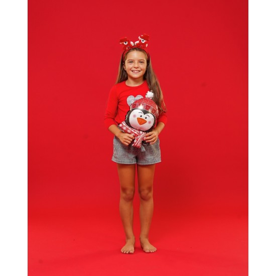 14'' Mini Shape Μπαλόνι Πιγκουίνος με σκουφί 14'' Mini Shape Μπαλόνι Πιγκουίνος με σκουφί