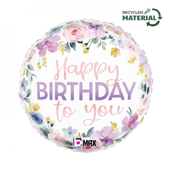14" Μπαλόνι Φλοράλ