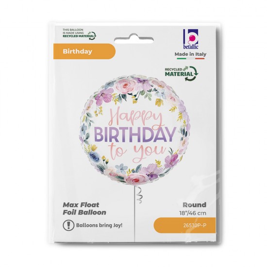 14" Μπαλόνι Φλοράλ