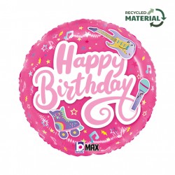 14" Μπαλόνι ροζ "Happy birthday" 14" Μπαλόνι ροζ "Happy birthday"