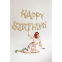 Σετ Μπαλόνια Γενεθλίων -“Happy Birthday” - Μπεζ (13 τεμ) Σετ Μπαλόνια Γενεθλίων -“Happy Birthday” - Μπεζ (13 τεμ)