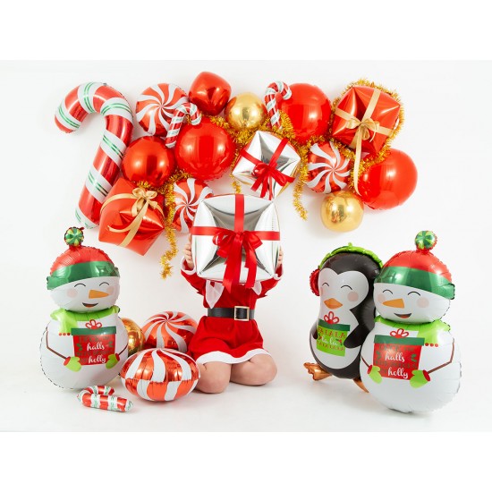 15" Μπαλόνι Ασημί 4D Κύβος