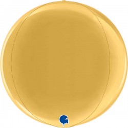 15" Μπαλόνι Χρυσό Τρισδιάστατη Σφαίρα ORBZ