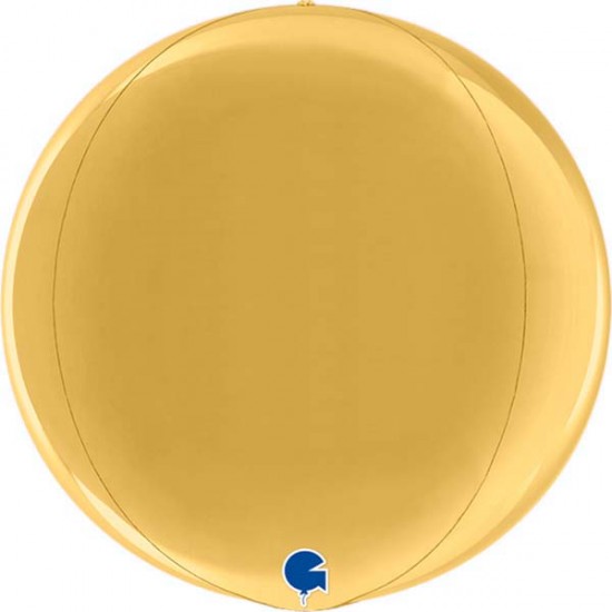 15" Μπαλόνι Χρυσό Τρισδιάστατη Σφαίρα ORBZ