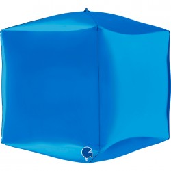 15" Μπαλόνι μπλε 4D κύβος
