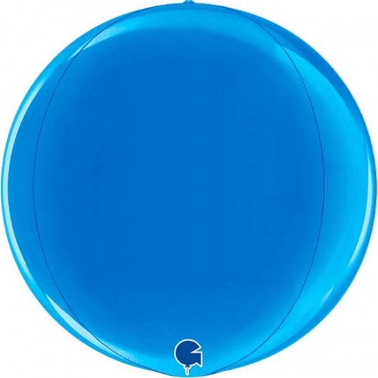 15" Μπαλόνι Μπλε Τρισδιάστατη Σφαίρα ORBZ
