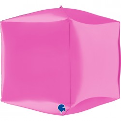 15" Μπαλόνι φούξια 4D κύβος