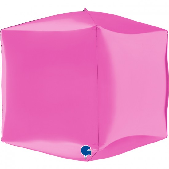 15" Μπαλόνι φούξια 4D κύβος