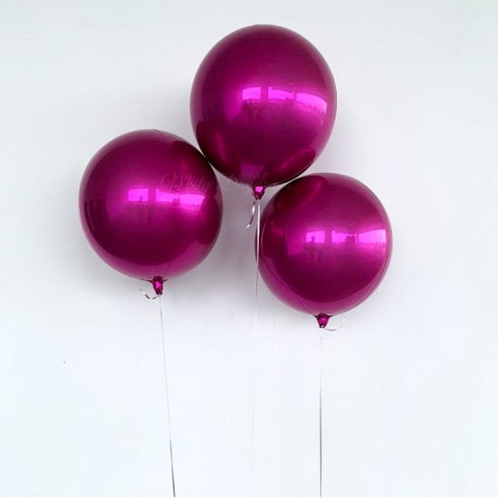 16" Μπαλόνι φούξια τρισδιάστατη σφαίρα
