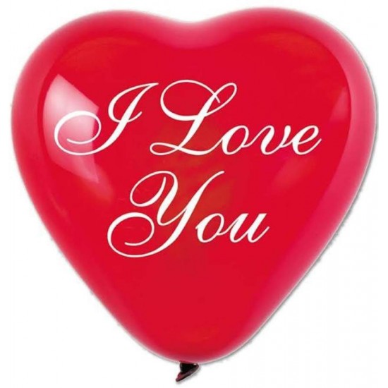 17" Μπαλόνι Καρδιά ρομαντική I love you (25 τεμ)