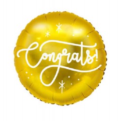 18" Χρυσό Μπαλόνι "Congrats" 18" Χρυσό Μπαλόνι "Congrats"