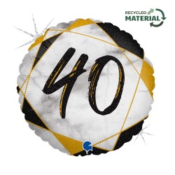 18" Μπαλόνι 40th Birthday Marble 18" Μπαλόνι 40th Birthday Marble