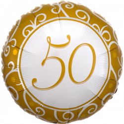 18" Μπαλόνι 50th Birthday χρυσό 18" Μπαλόνι 50th Birthday χρυσό
