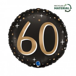 18" Μπαλόνι 60th Birthday Sparkling 18" Μπαλόνι 60th Birthday Sparkling