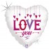 18" Μπαλόνι αγάπης Κρεμαστές Καρδιές "Love You