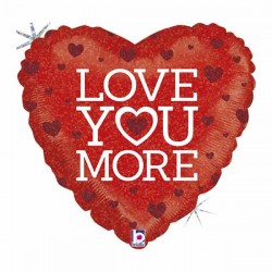 18'' Μπαλόνι αγάπης 'Love you more' 18'' Μπαλόνι αγάπης 'Love you more'