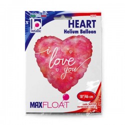 18'' Μπαλόνι αγάπης νερομπογιά 'I Love You'