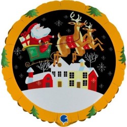 18'' Μπαλόνι Άη Βασίλης Στο Έλκηθρο 18'' Μπαλόνι Άη Βασίλης Στο Έλκηθρο