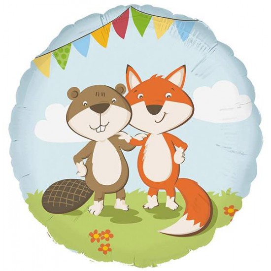 18" Μπαλόνι Αλεπού & κάστορας