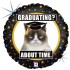 18" Μπαλόνι αποφοίτησης Grumpy Cat