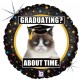 18" Μπαλόνι αποφοίτησης Grumpy Cat
