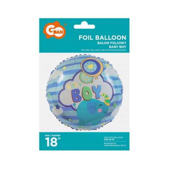 18'' Μπαλόνι Baby Boy Ελεφαντάκι