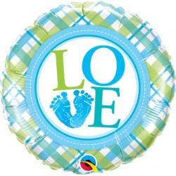 18" Μπαλόνι Baby Boy Πατουσάκια 18" Μπαλόνι Baby Boy Πατουσάκια