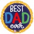 18'' Μπαλόνι "Best Dad Ever" bubbles
