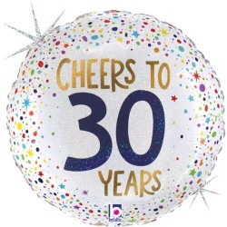 18" Μπαλόνι Cheers To 30 Years 18" Μπαλόνι Cheers To 30 Years