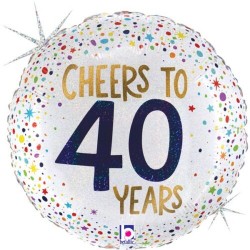 18" Μπαλόνι Cheers To 40 Years 18" Μπαλόνι Cheers To 40 Years